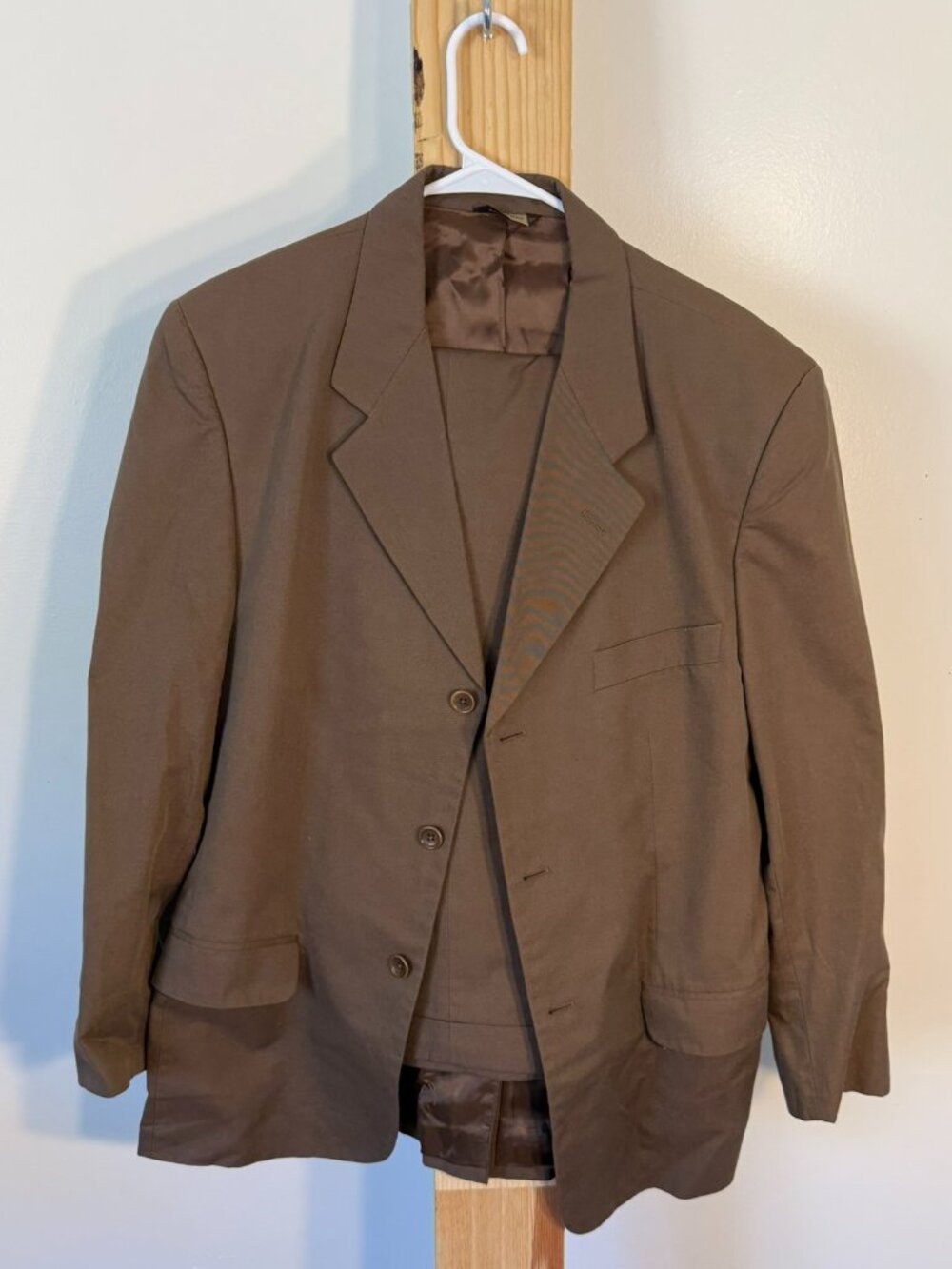 Banana Republic Italian Brown Suit 42S/32 Pleat